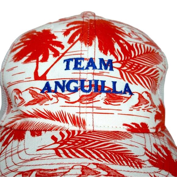 Richardson Team Anguilla Tropical Trucker Hat Cap Ball cap Island style Beach - Picture 2 of 7